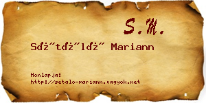 Sétáló Mariann névjegykártya